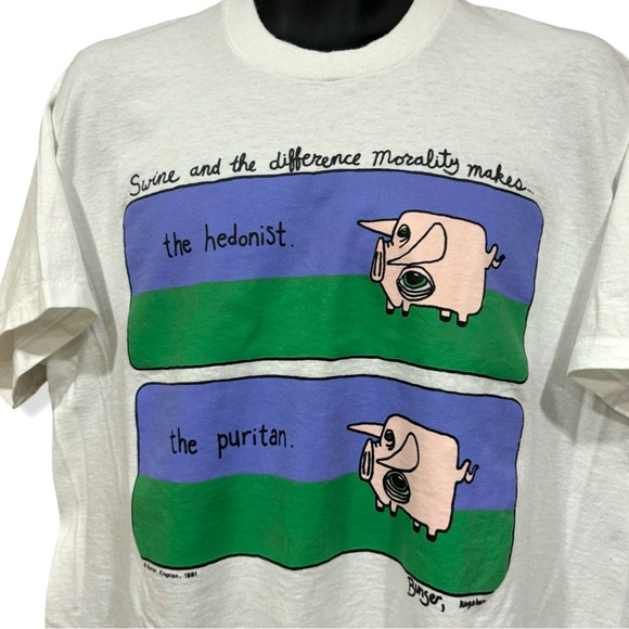 Vintage 1991 Art T-Shirt - Picture 2 of 3